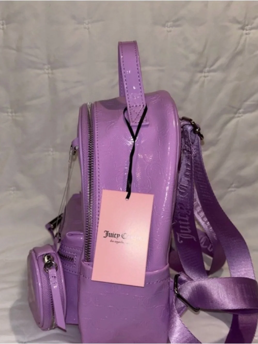 Juicy Couture LavenderBackpack with Coin Pouch *NWT